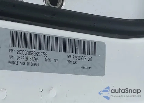 2016 Chrysler 300 300S Alloy Edition z USA, uszkodzony, nr VIN 2C3CCABG8GH269796